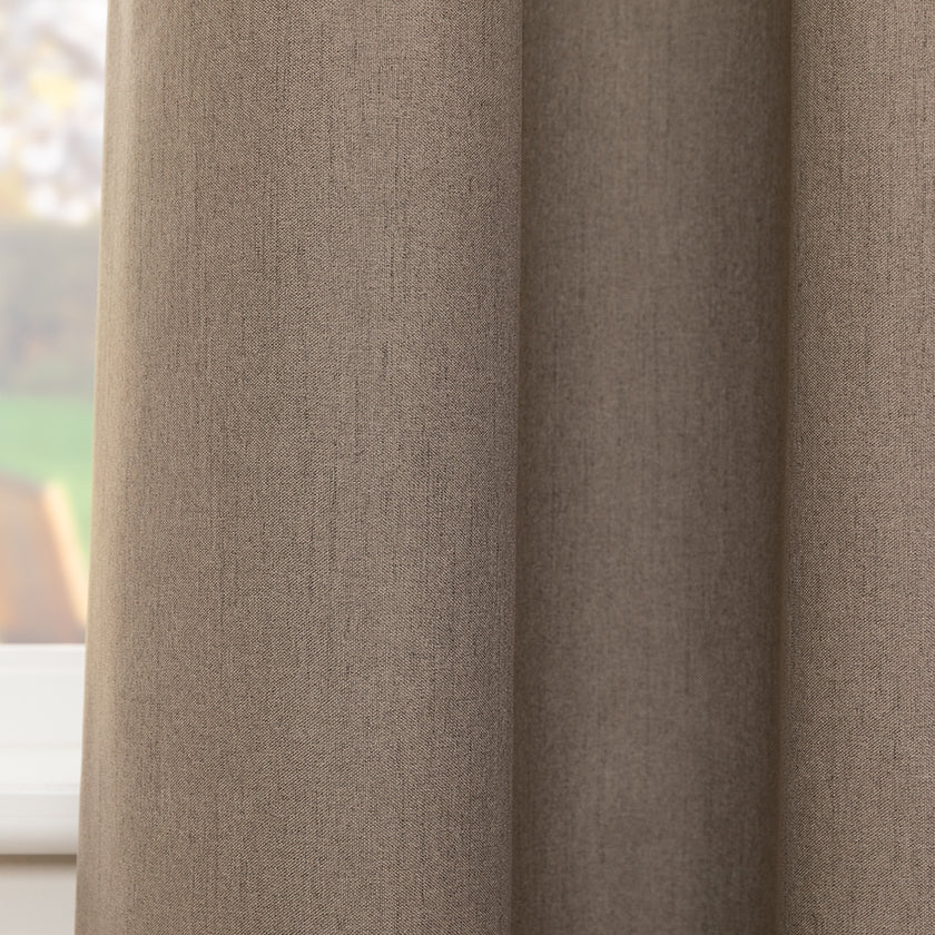 Gordijn Nox - Donker Taupe - 100% verduisterend