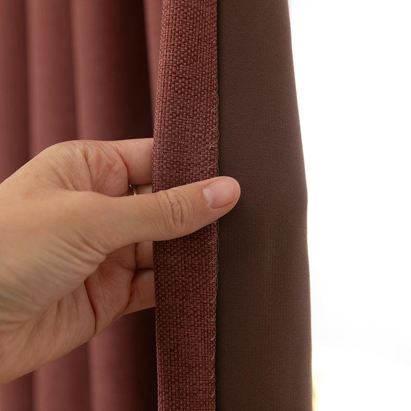 Gordijn Night - Roze Rood - 100% verduisterend