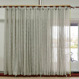 Koffiebruin Transparant Gordijn - 541 x 259,5 cm - Wave 8 cm | Pre-Loved