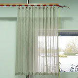 Koffiebruin Transparant Gordijn - 179 x 259,5 cm - Wave 8 cm | Pre-Loved