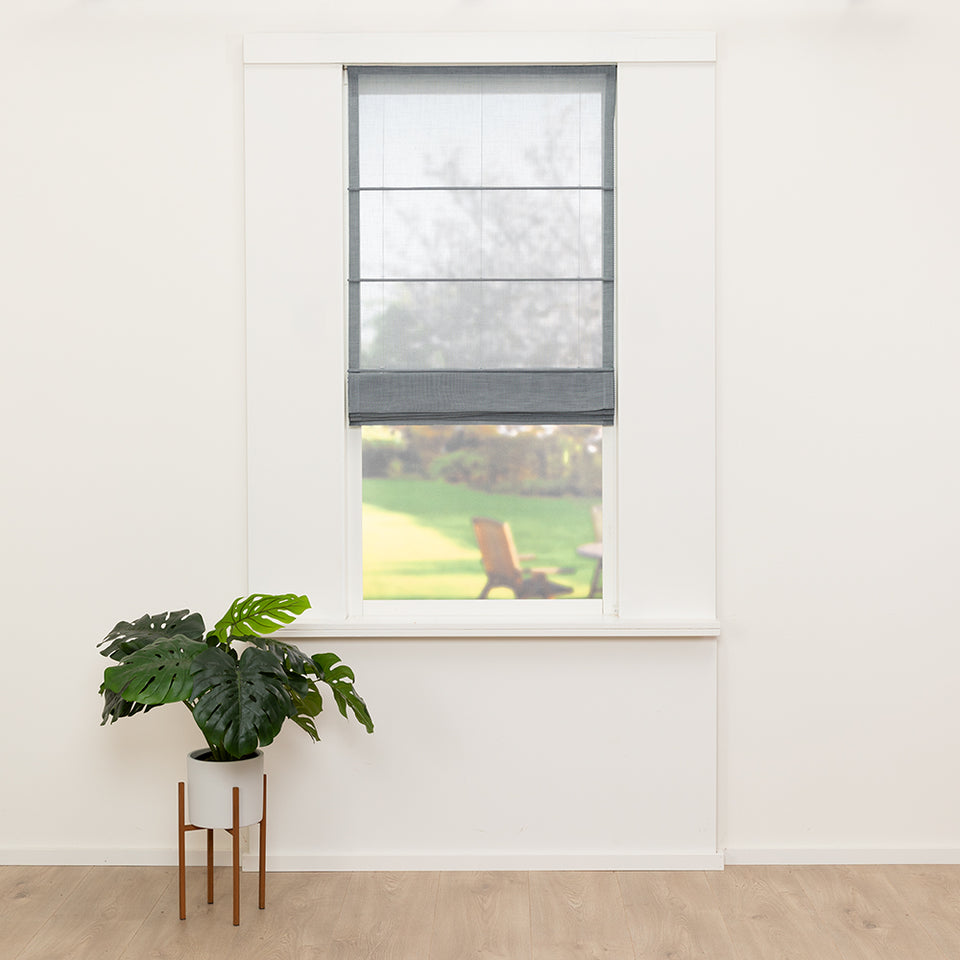 Vouwgordijn Puur - Blauw