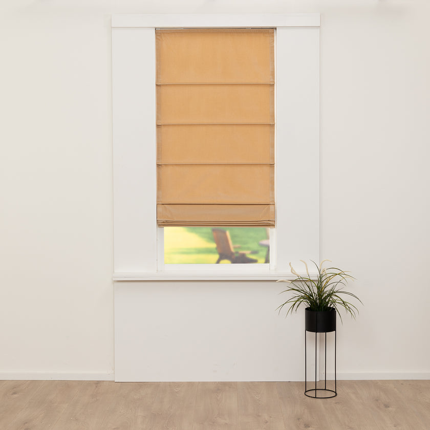 Vouwgordijn Royal - Amandel