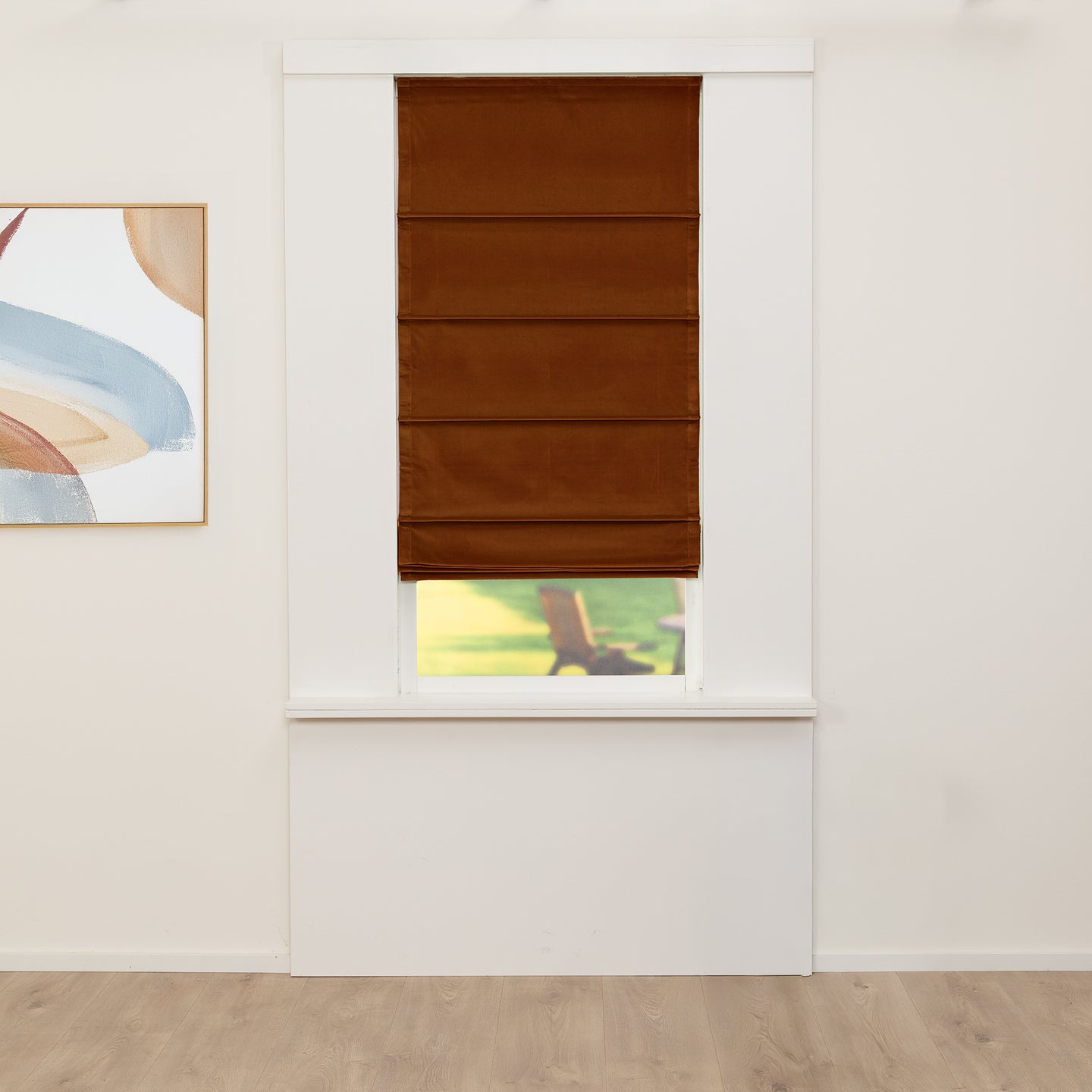 Vouwgordijn Royal - Hazelnootbruin