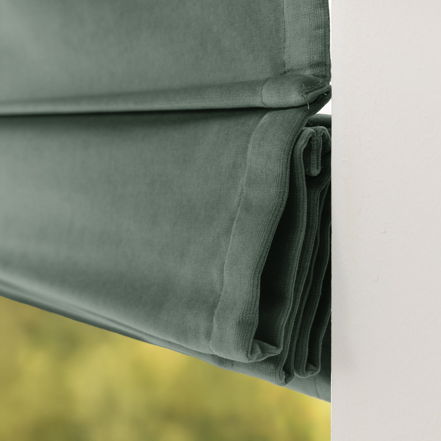 Vouwgordijn Royal - Grijsgroen