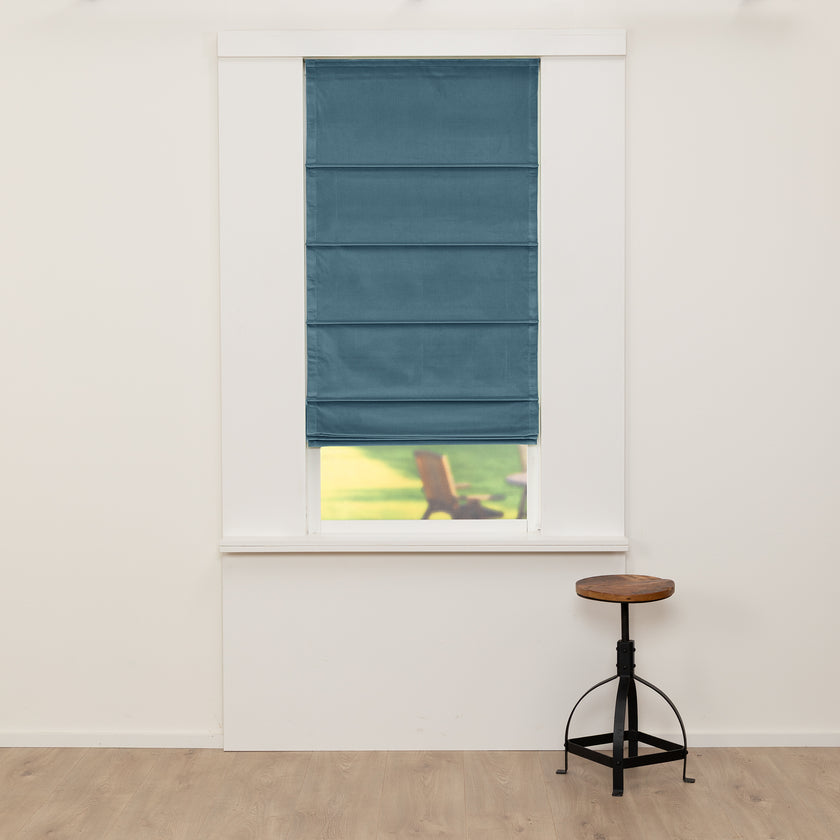 Vouwgordijn Royal - Grijsblauw