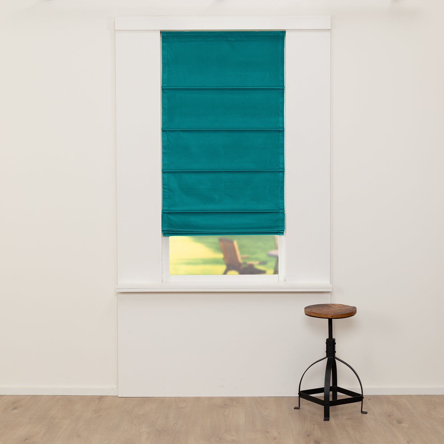 Vouwgordijn Royal - Aqua Blauw