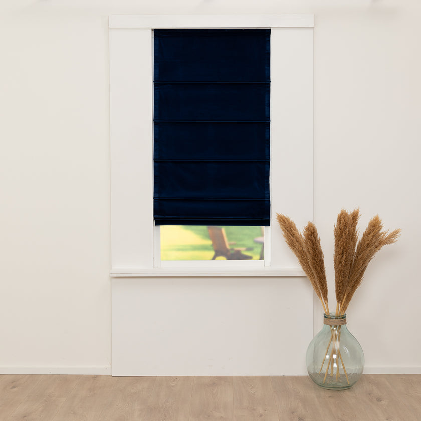 Vouwgordijn Royal - Navy Blauw