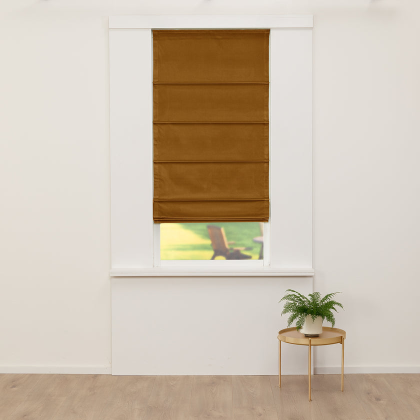 Vouwgordijn Royal - Mosterd Geel