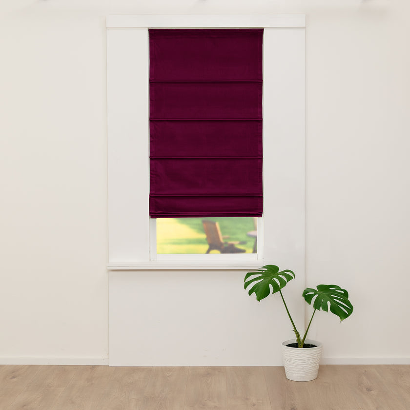 Vouwgordijn Royal - Pruim