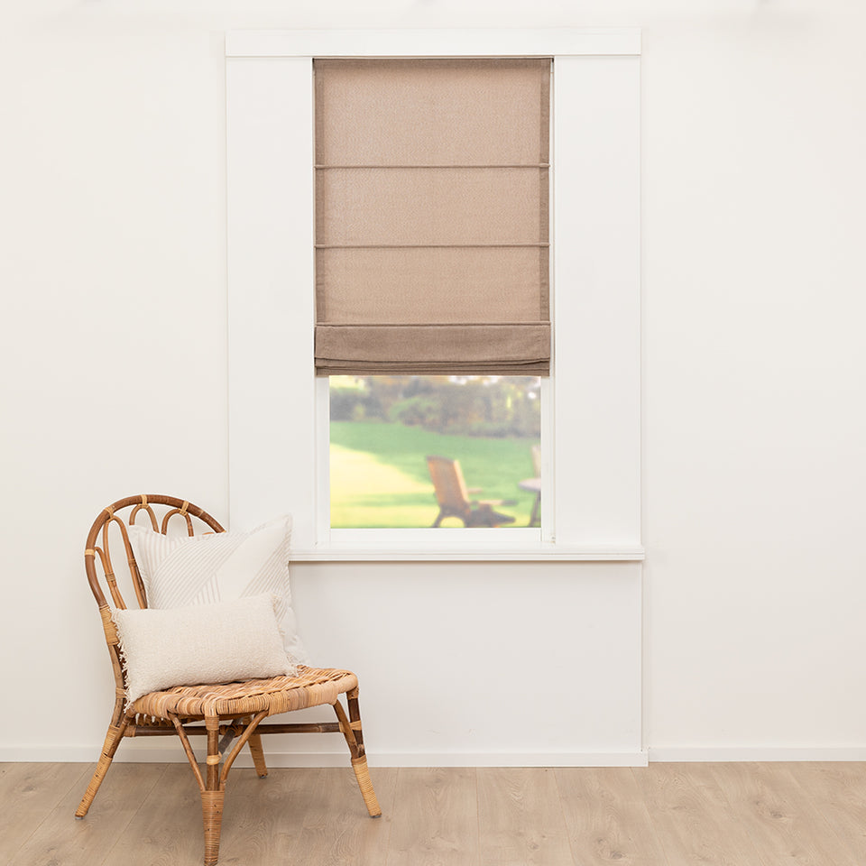 Vouwgordijn Belle - Lichtbruin