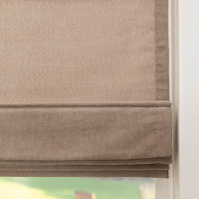 Vouwgordijn Belle - Lichtbruin