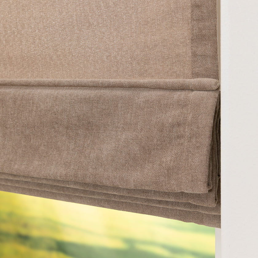 Vouwgordijn Belle - Lichtbruin