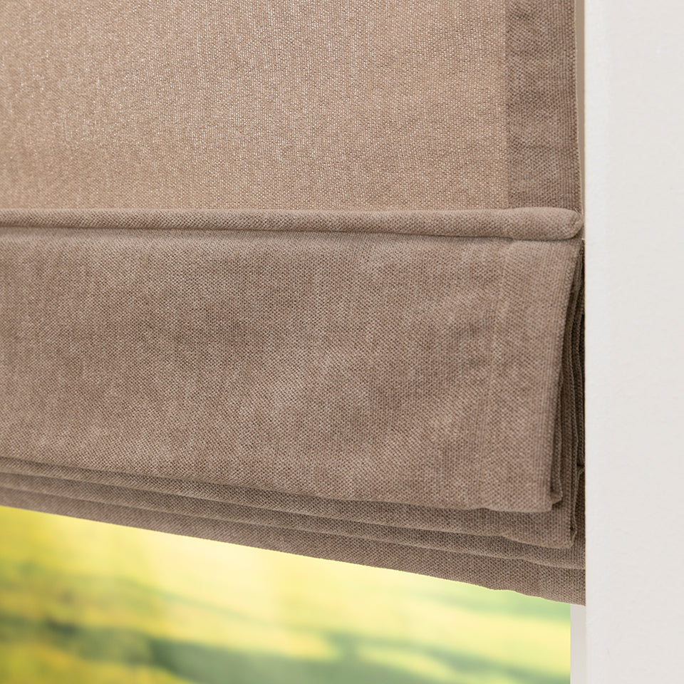 Vouwgordijn Belle - Lichtbruin