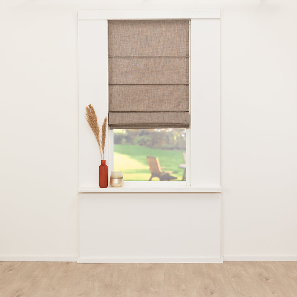 Vouwgordijn Favor - Lichtbruin