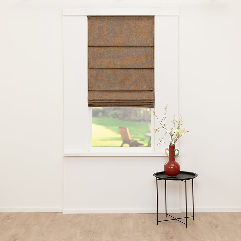 Vouwgordijn Vicky - Karamel Bruin