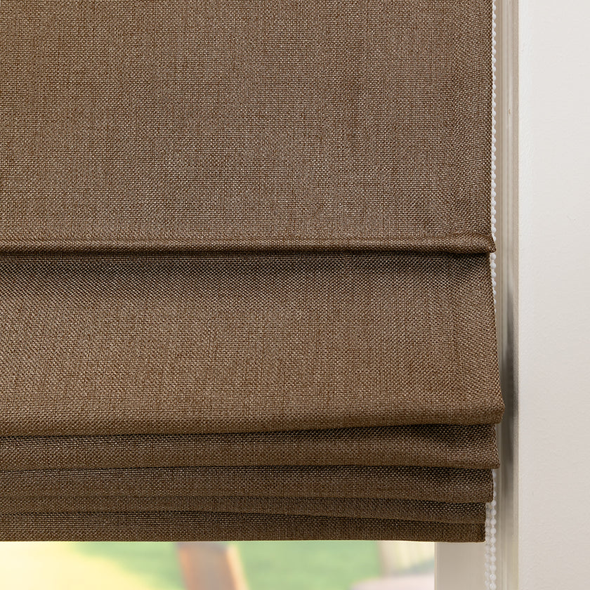 Vouwgordijn Vicky - Karamel Bruin