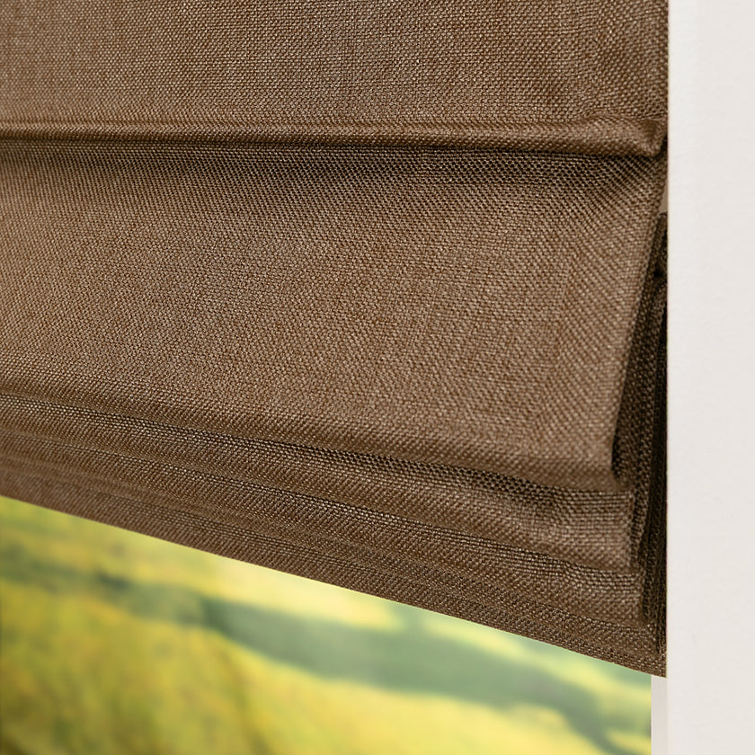 Vouwgordijn Vicky - Karamel Bruin