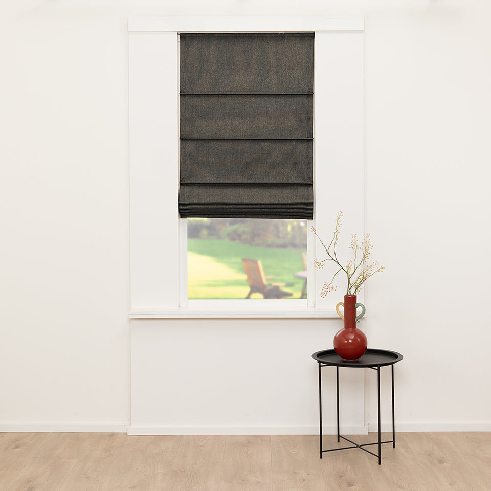 Vouwgordijn Vicky - Donker Grijs